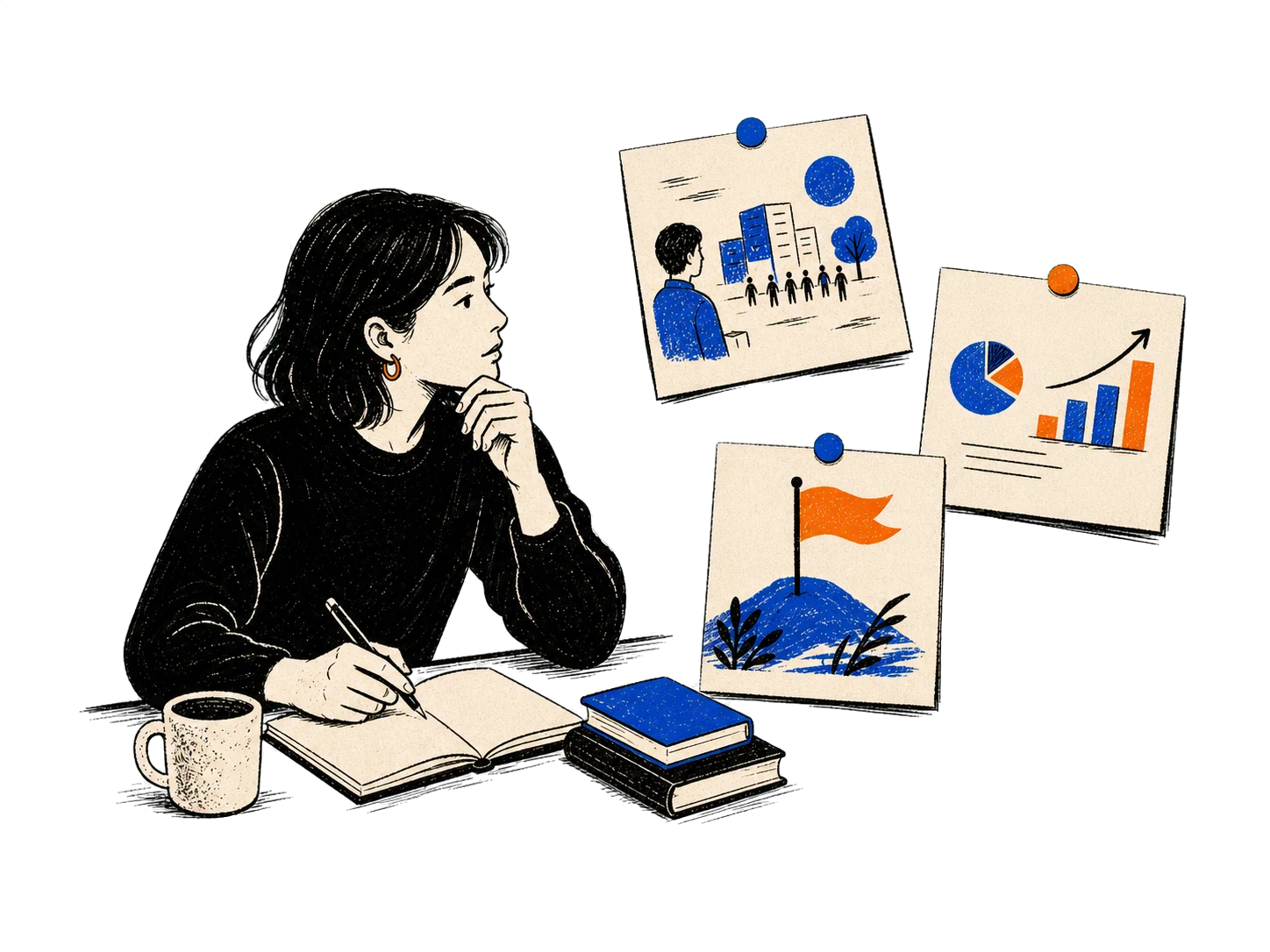 A product manager working through evidence, choices, and a recommendation